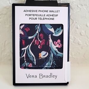 NWT VERA BRADLEY Perennials Noir Adhesive Phone Wallet